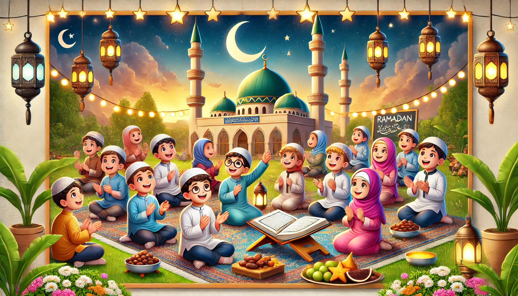 
gambar poster ramadhan anak sd