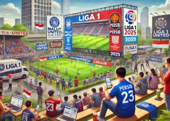 tempat menonton malut united vs persib