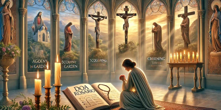 susunan doa rosario peristiwa sedih