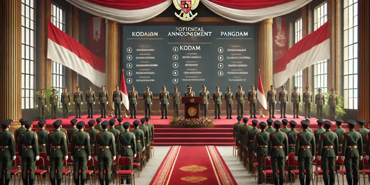 Kodam Baru TNI AD Resmi Terbentuk Enam Pangdam Baru Resmi Dilantik