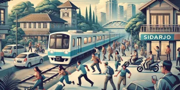 kereta commuter line rem blong