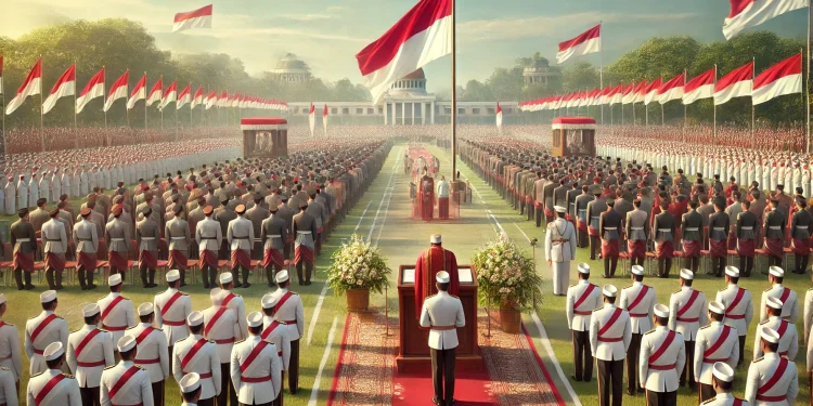 pembacaan doa upacara 17 agustus