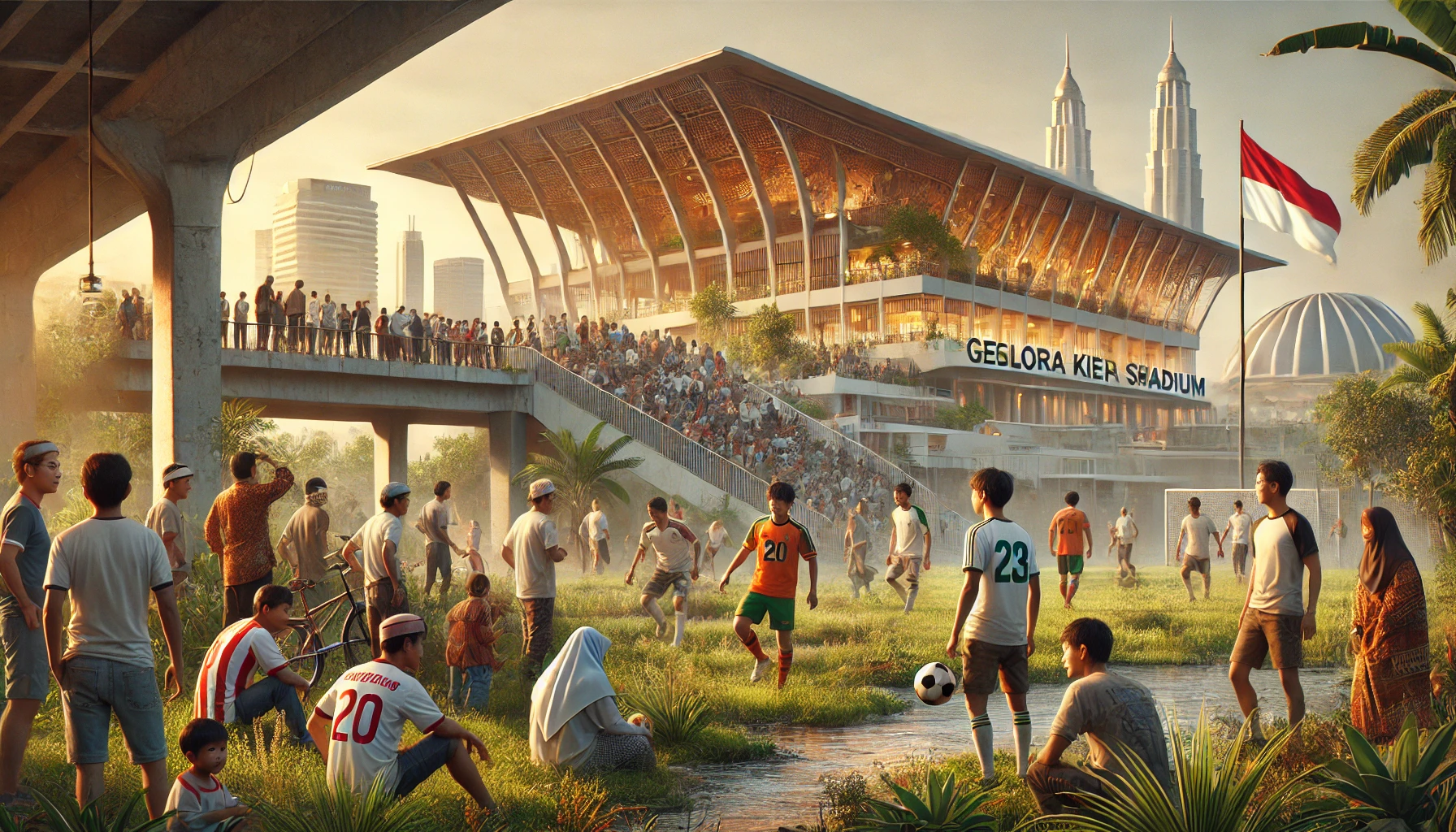 polemik stadion gelora kie raha