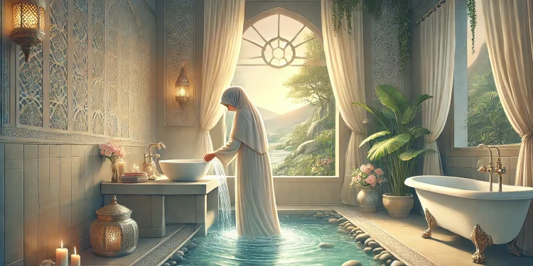 tutorial mandi wajib setelah haid