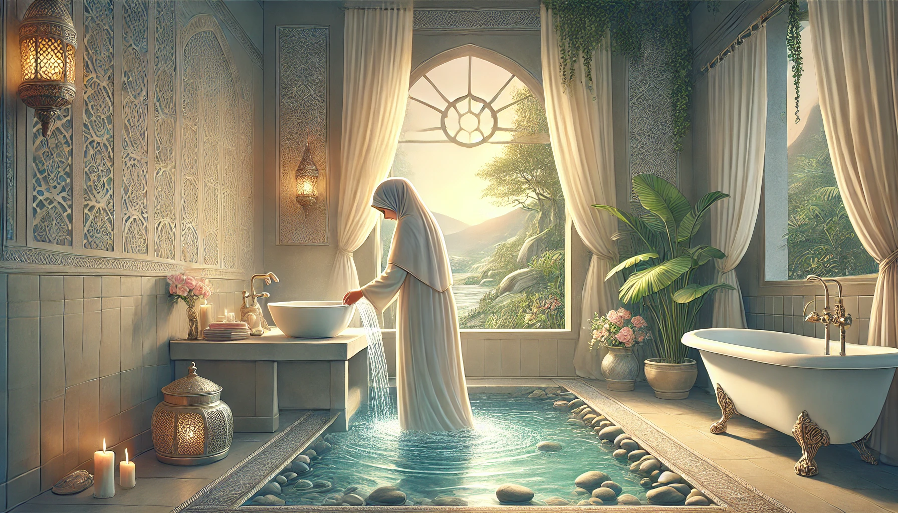 tutorial mandi wajib setelah haid