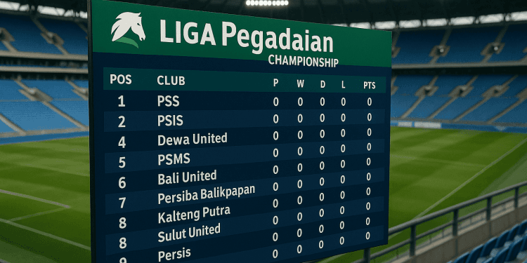 Klasemen Liga Pegadaian Championship 2025 Update Terbaru Lengkap Dengan Hasil Pertandingan
