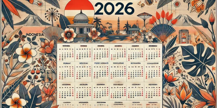 Hari Libur Nasional Kalender 2026 Lengkap dengan Tanggal Merah, Cuti Bersama, dan Kalender Hijriyah Resmi Dirilis untuk Rencana Liburanmu
