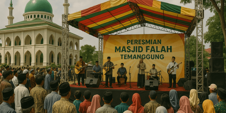 Peresmian Masjid Darul Falah di Temanggung Jadi Sorotan Publik Setelah Diiringi Dangdut dan Picu Pro Kontra Masyarakat