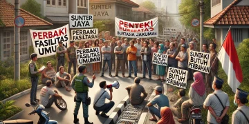 Demo Warga Sunter Jaya Menuntut Perbaikan Layanan Publik dan Tertib Pembangunan Kawasan demi Lingkungan yang Lebih Aman dan Nyaman
