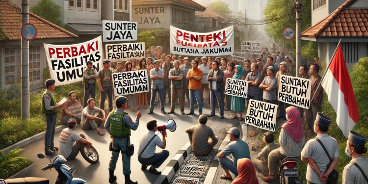 Demo Warga Sunter Jaya Menuntut Perbaikan Layanan Publik dan Tertib Pembangunan Kawasan demi Lingkungan yang Lebih Aman dan Nyaman