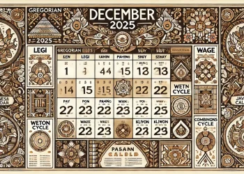 22 Desember 2025 Kalender Jawa: Weton, Neptu, Pasaran, serta Makna dan Perhitungannya dalam Tradisi Jawa Lengkap
