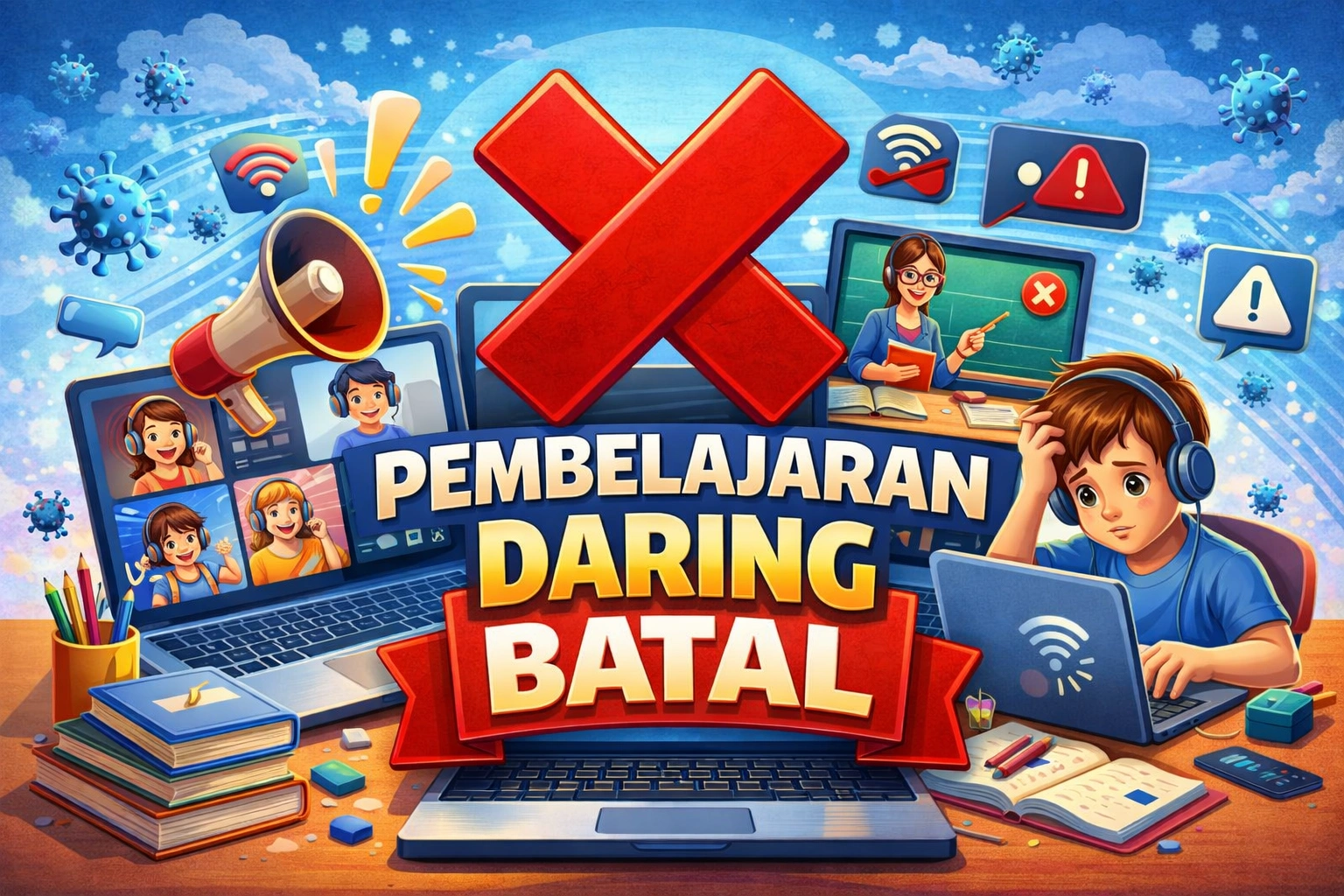 pembelajaran daring batal