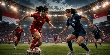 indonesia vs tim nasional sepak bola wanita singapura