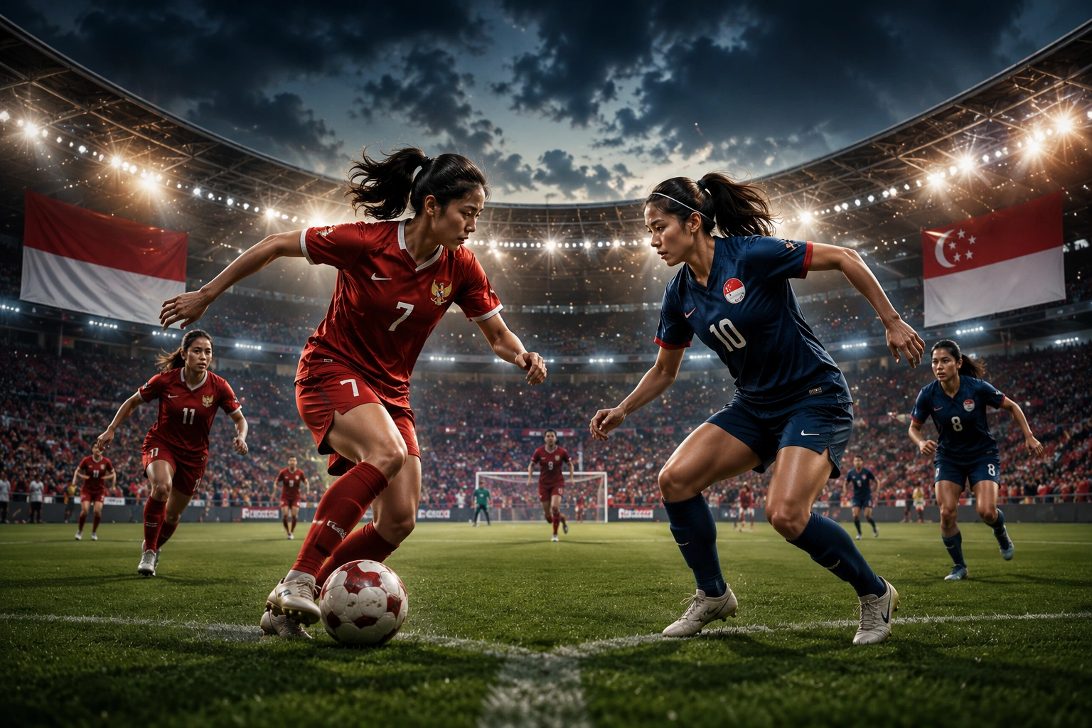 indonesia vs tim nasional sepak bola wanita singapura