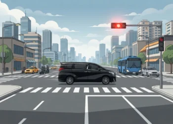alphard terobos lampu merah
