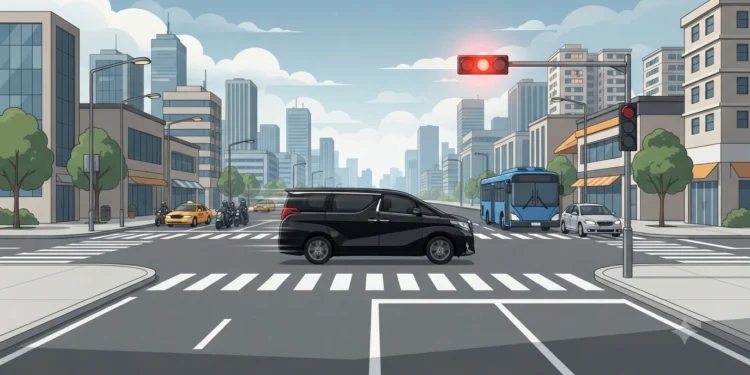 alphard terobos lampu merah