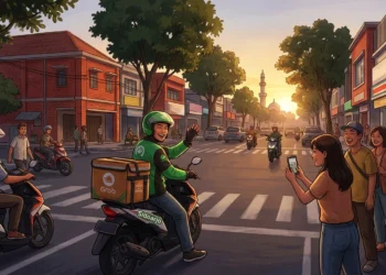 kurir ojol sidoarjo viral video