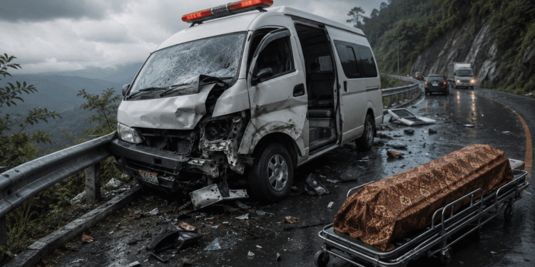 Kecelakaan Ambulans Bawa Jenazah