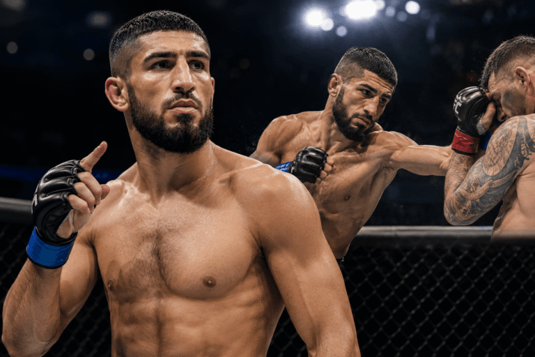 Petarung UFC Bilal Hasan The IndoNinja Menang KO dan Bawa Nama Indonesia